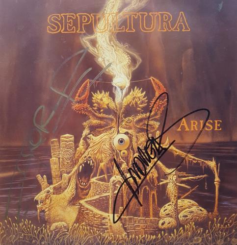 Sepultura Arise - Autographed Dutch vinyl LP album (LP
